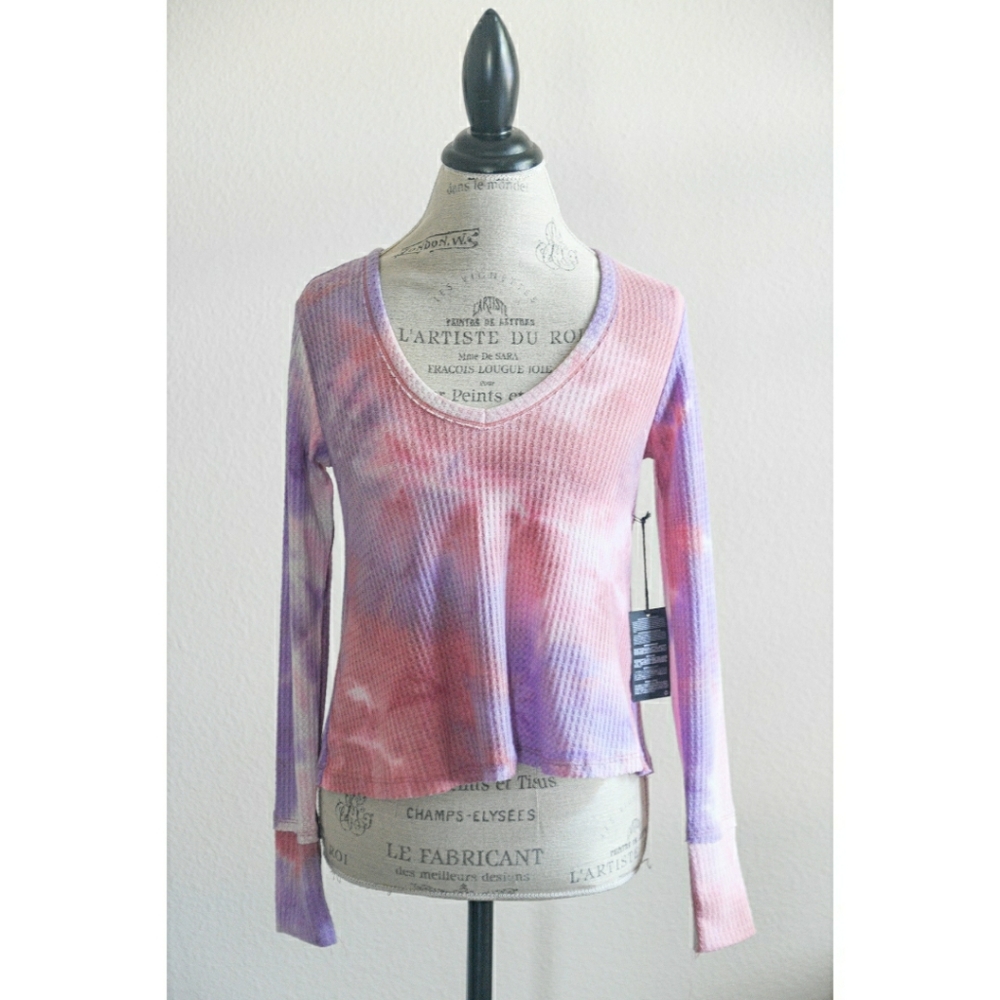 NWT Forever 21 Tie Dye Thermal Crop